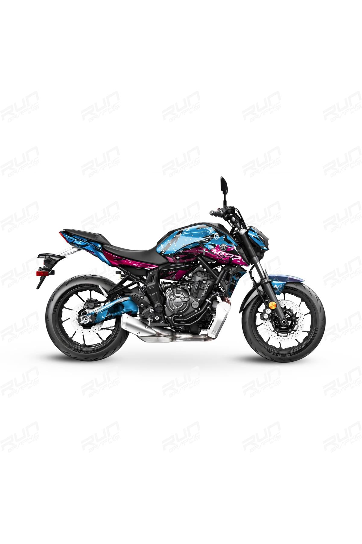 YAMAHA MT 07 GEN3 X2 GRAPHİC KİT STİCKER SET
