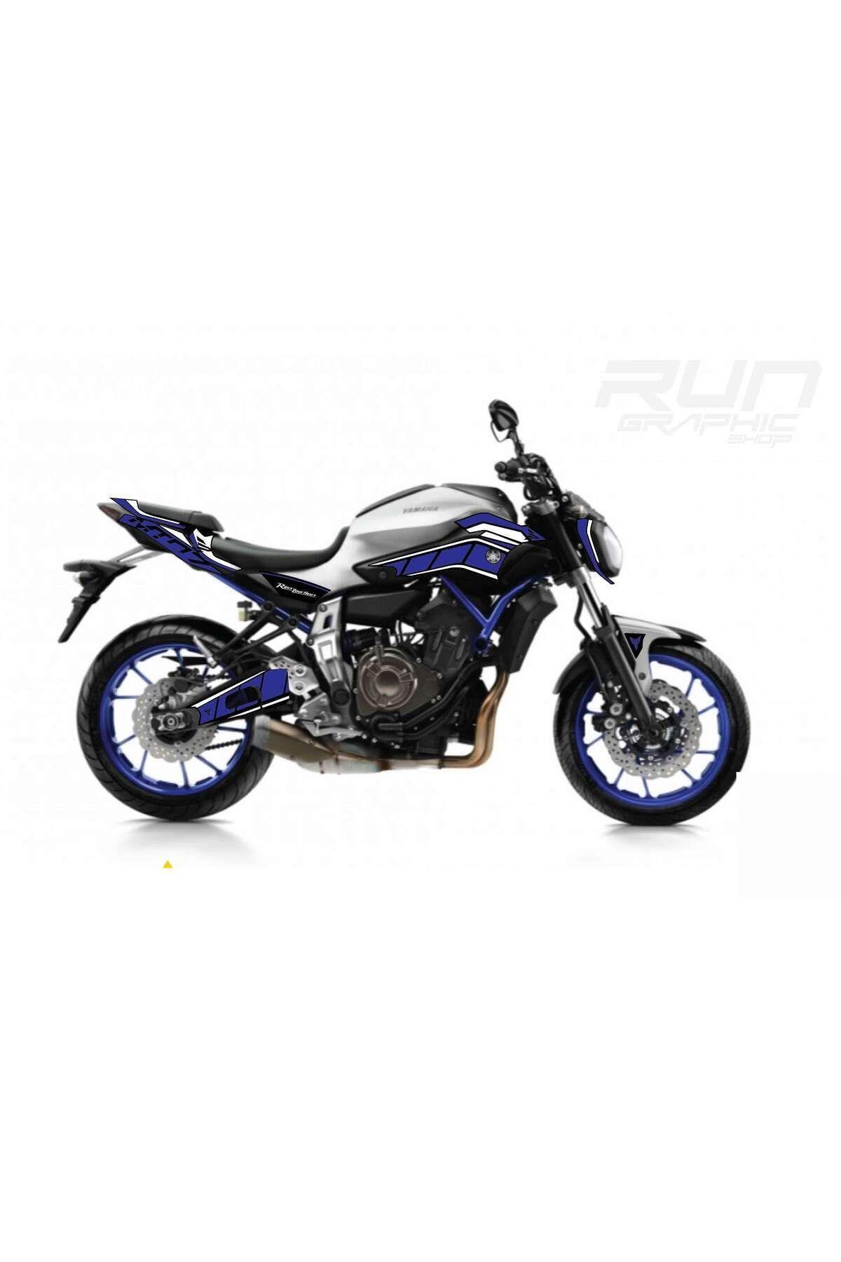 YAMAHA MT 07 RACE BLUE MAVİ STİCKER SET