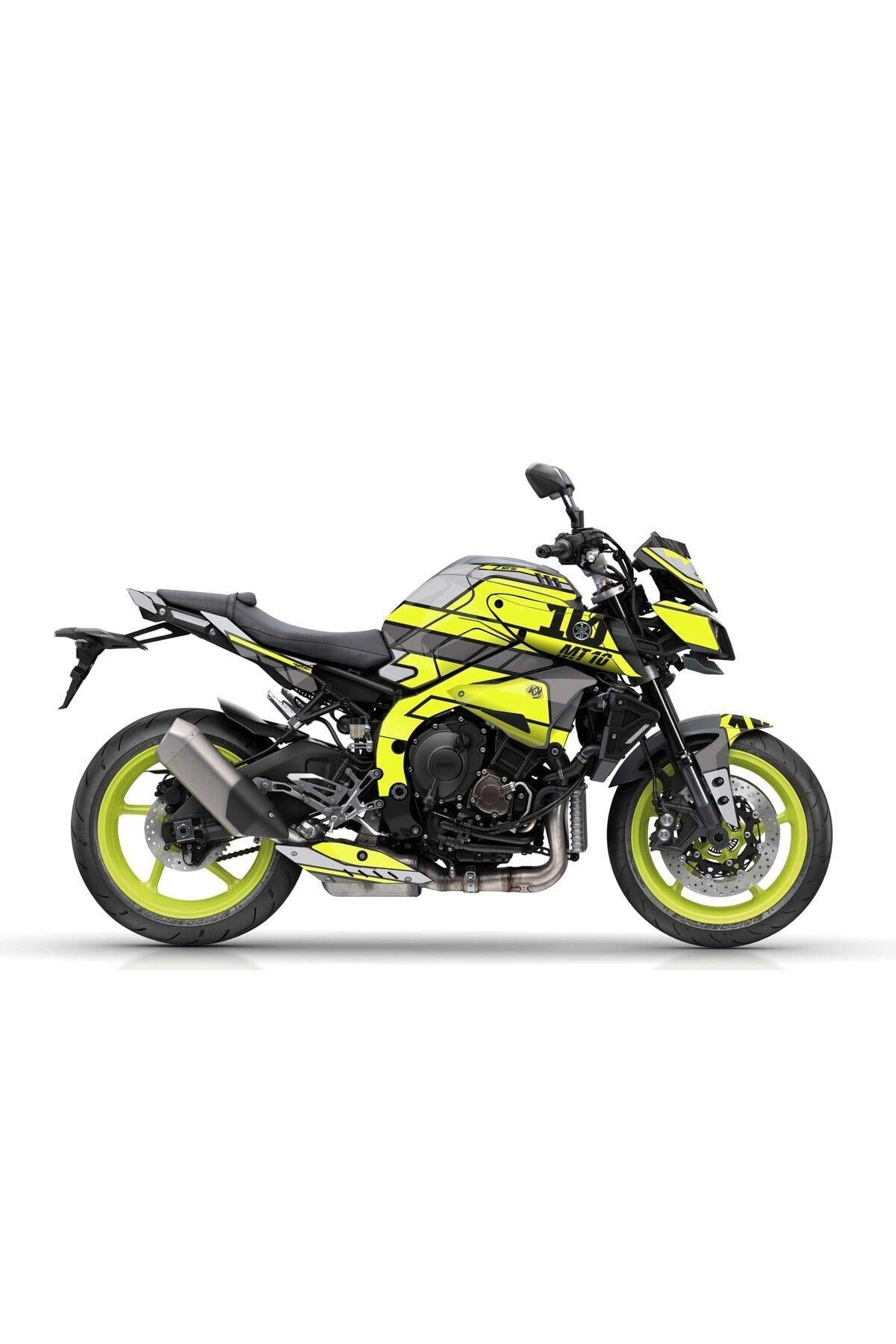 YAMAHA MT 10 SARI BEYAZ MDL3 FULL STİCKER SET KIT