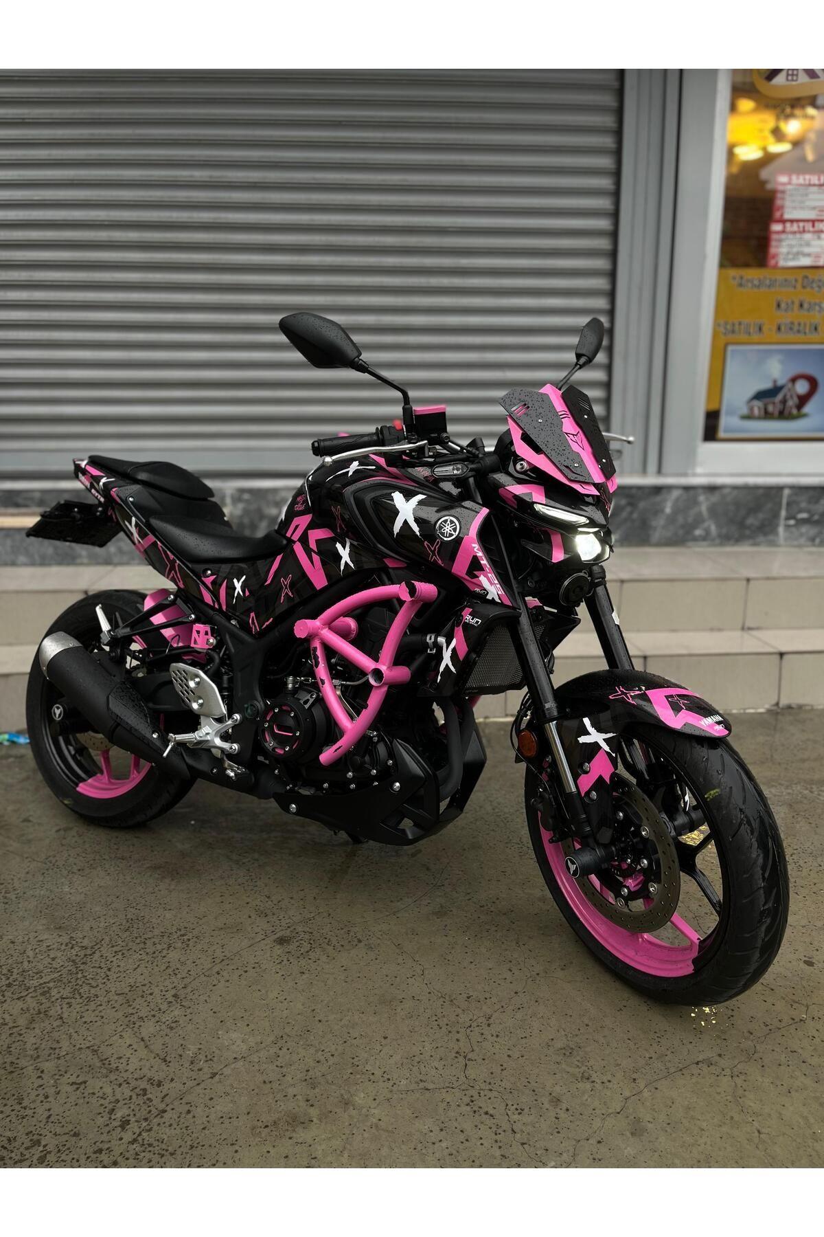 YAMAHA MT 25 2019-2024 DOUBLE COLOUR FULL BODY KİT STİCKER SET- JANT STİCKER-KAFA STİCKER BİRLİKTE