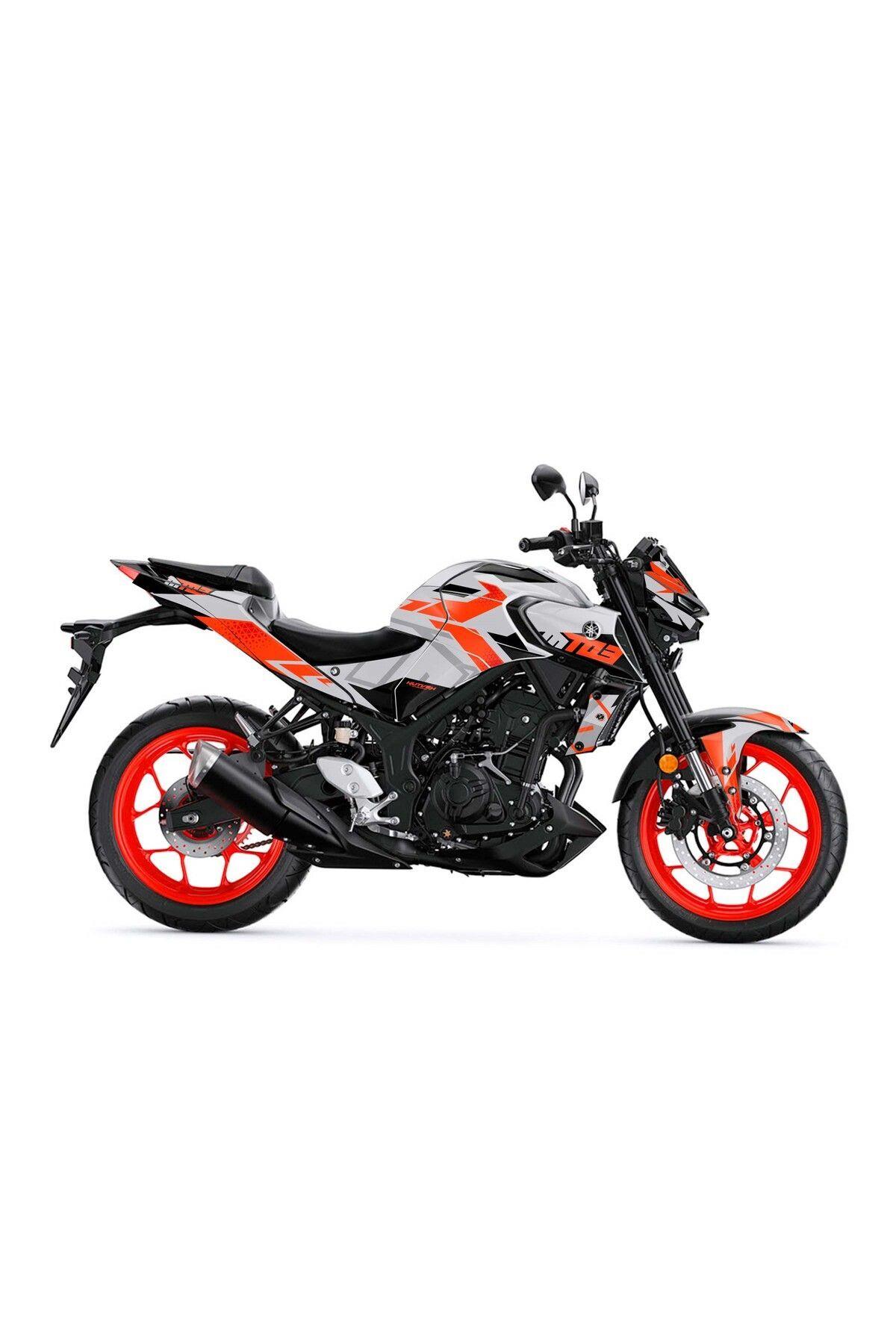 YAMAHA MT 25 2020-2023 GREY CKGN FULL STİCKER SET BODY KİT Uyumlu