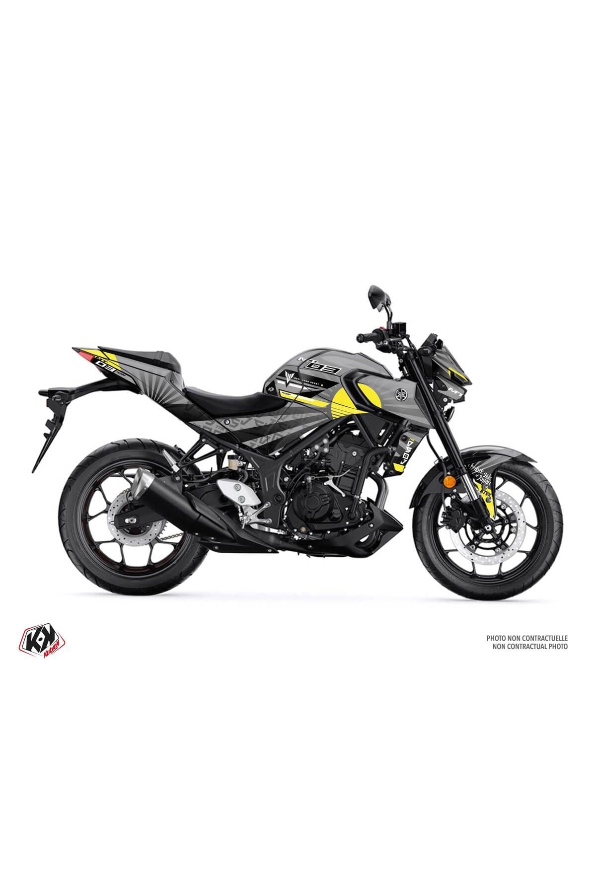 YAMAHA MT 25 2020-2023 GRİ JAPAN FULL STİCKER SET BODY KİT Uyumlu