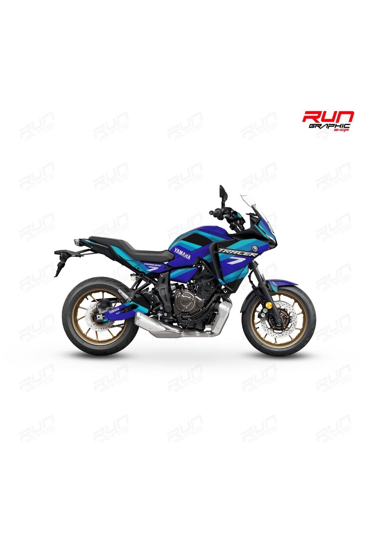 YAMAHA TRACER 7 STRAIGHT GRAPHİC KİT STİCKER SET