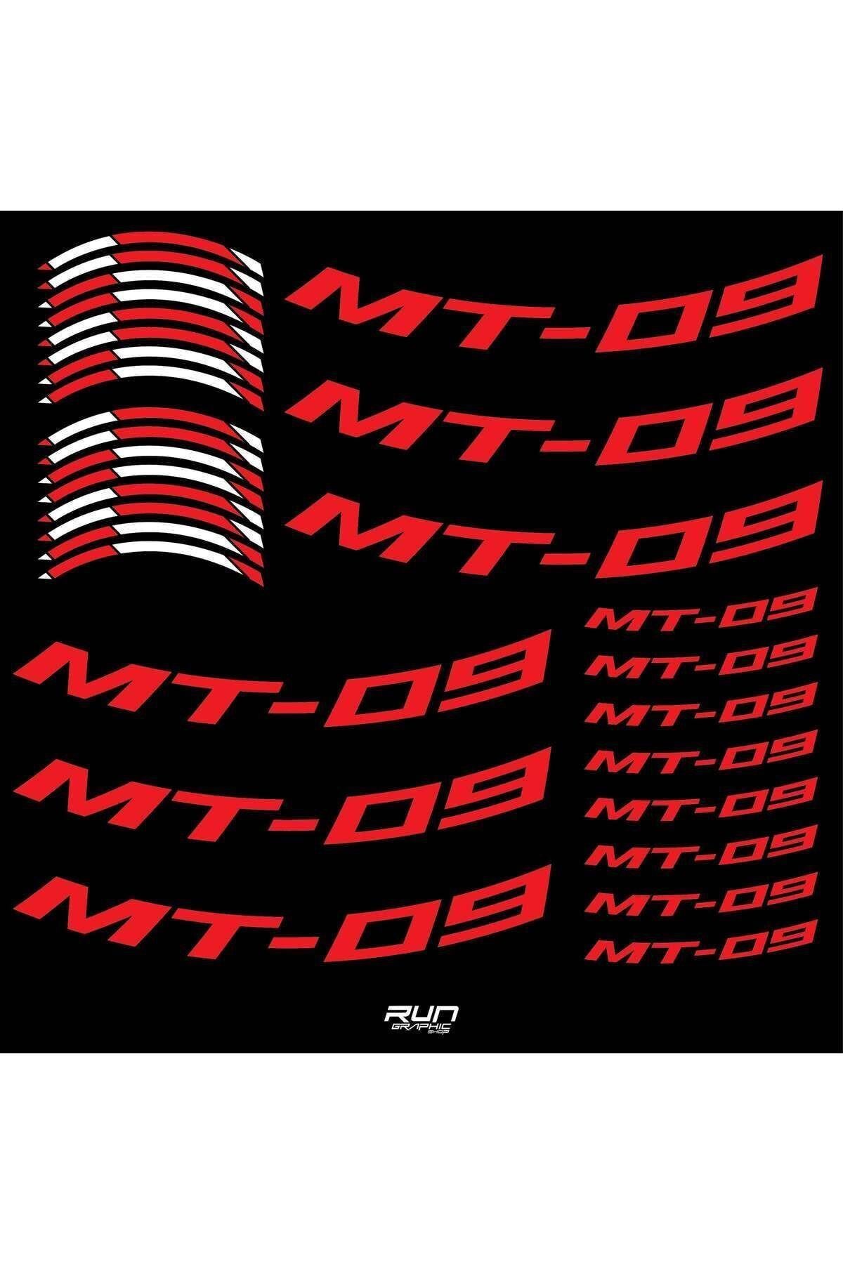 Yamaha YZF MT 09 Kırmızı Jant Şeridi Sticker