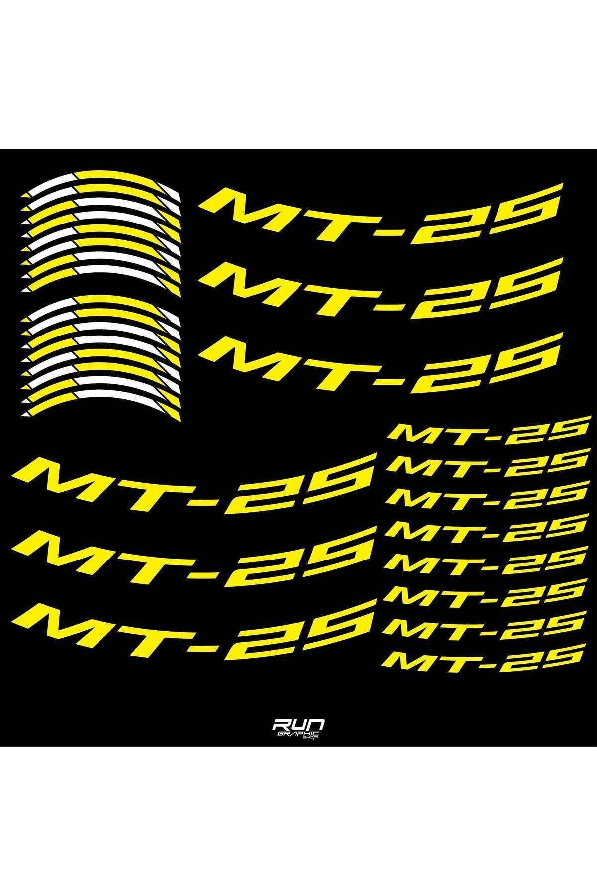 YAMAHA YZF MT25 SARI JANT ŞERİDİ STİCKER