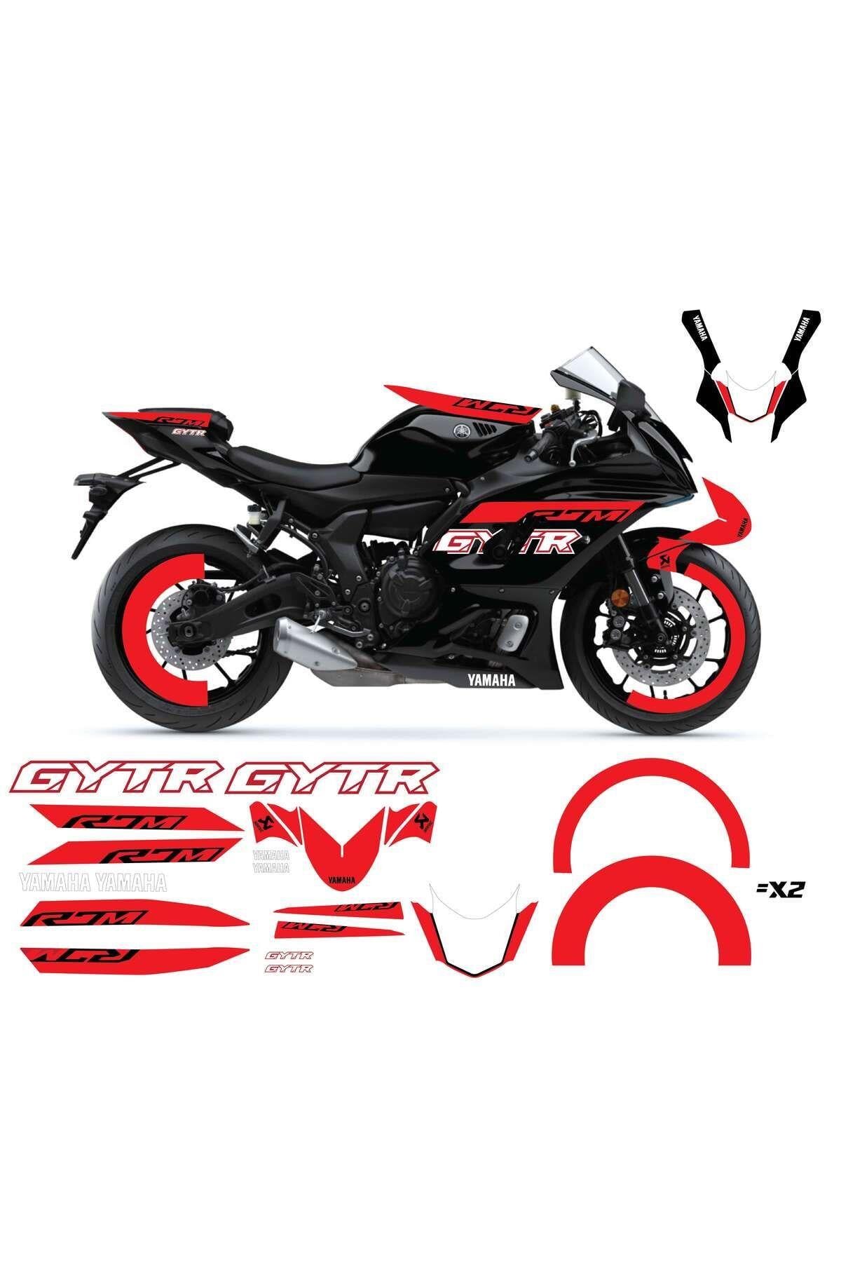 YAMAHA YZF R7M KIRMIZI STİCKER SET