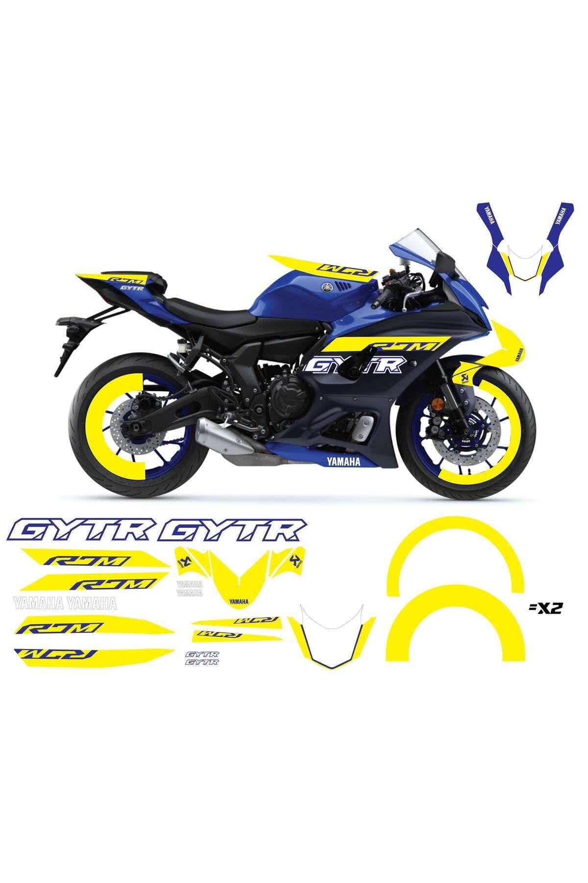 YAMAHA YZF R7M SARI STİCKER SET