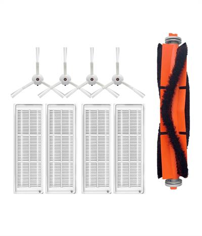 Xiaomi Mop 2 Pro (Beyaz) MJST1SHW Uyumlu Yedek Mopsuz Fırça Hepa Filtre Seti-9 Parça