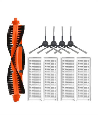 Xiaomi Mop Pro STYJ02YM (Siyah) Uyumlu Yedek Mopsuz Fırça Hepa  Filtre Mop Seti-9 Parça