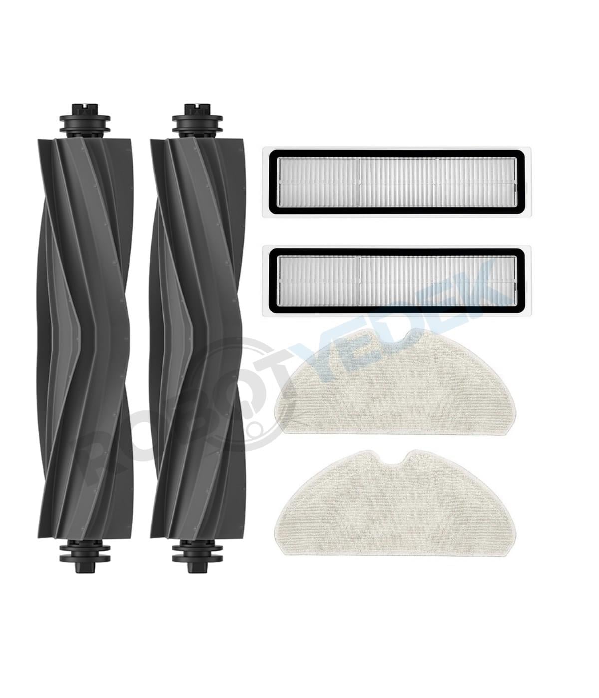 aotengou Kit di accessori di ricambio per Dreame D10s D10s Pro D9 Max Gen2 Robot Aspirapolvere 16 Confezioni 2 Spazzole principali, 4 Filtri, 6 Spazzole Laterali, 4 Panni Mop