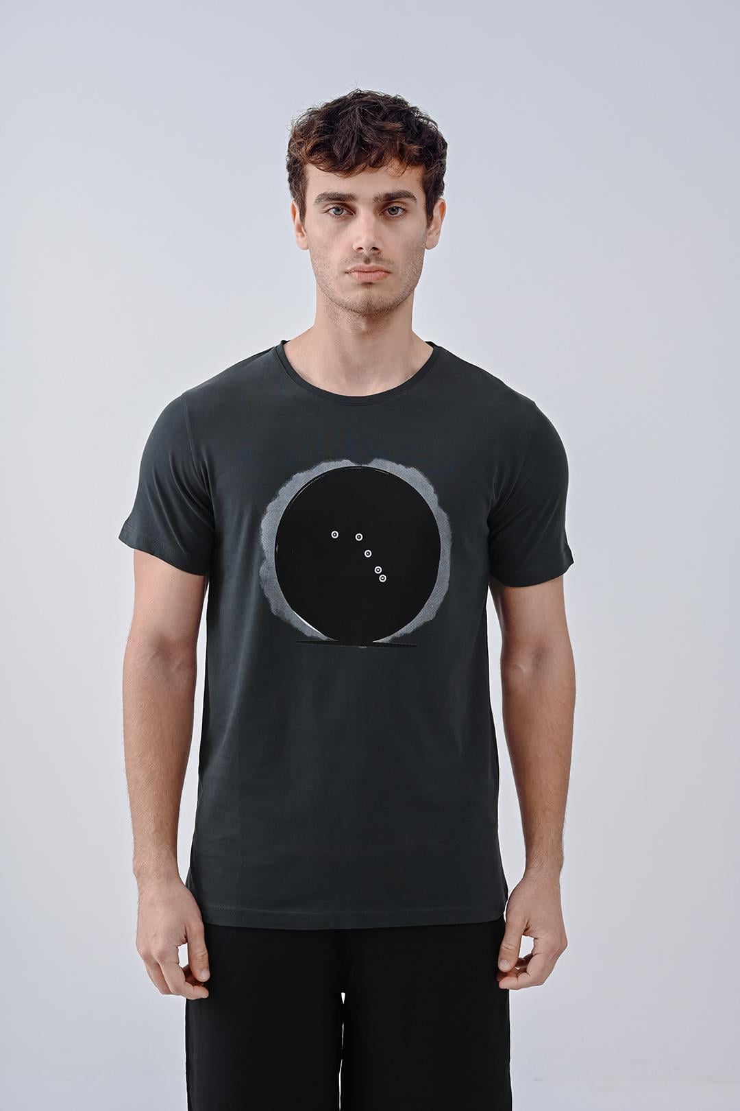 Dünya Tasarım Pamuk Antrasit T-shirt