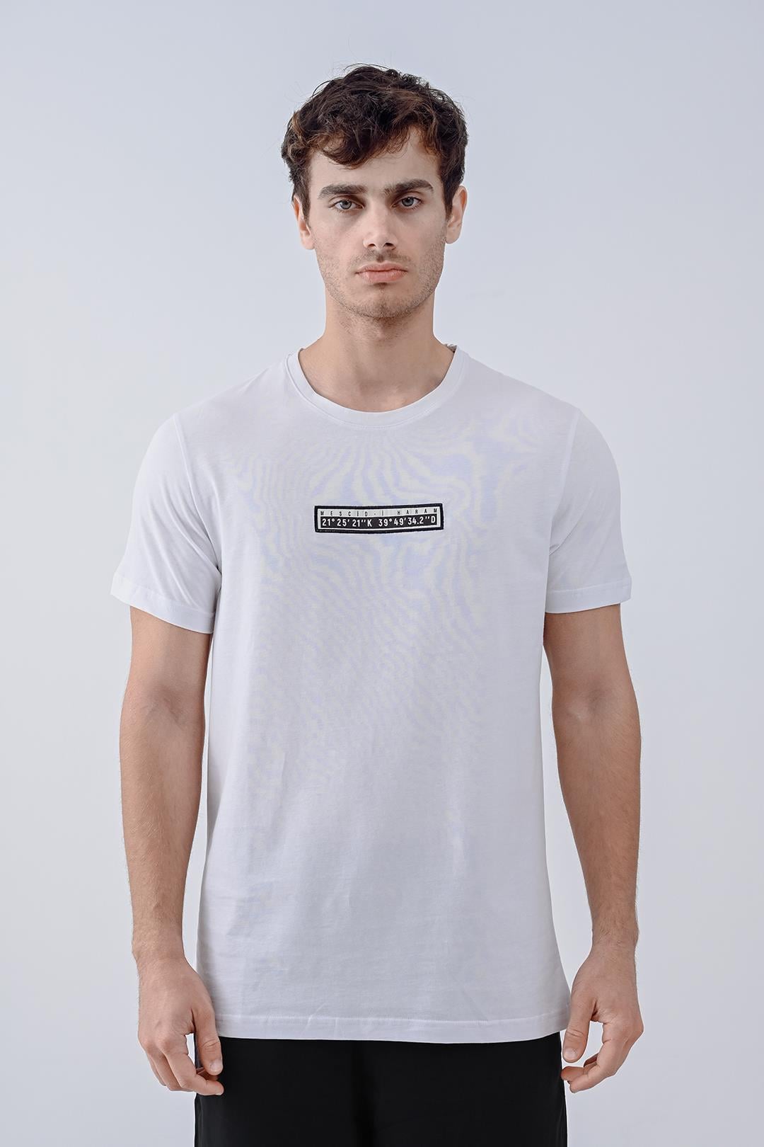 Koordinat Tasarım Pamuk Siyah T-shirt
