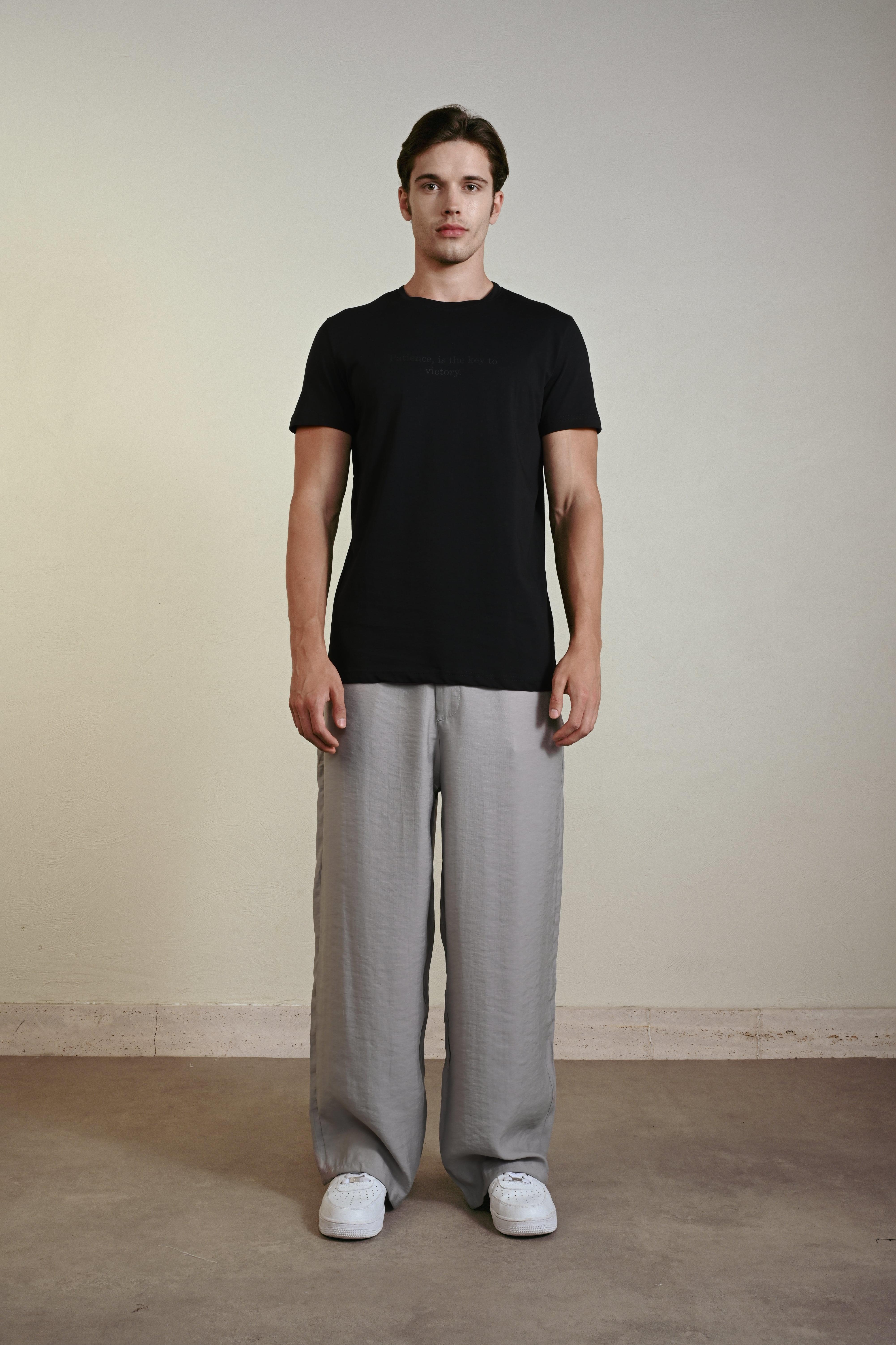 Sabır Model Siyah Tişört 24