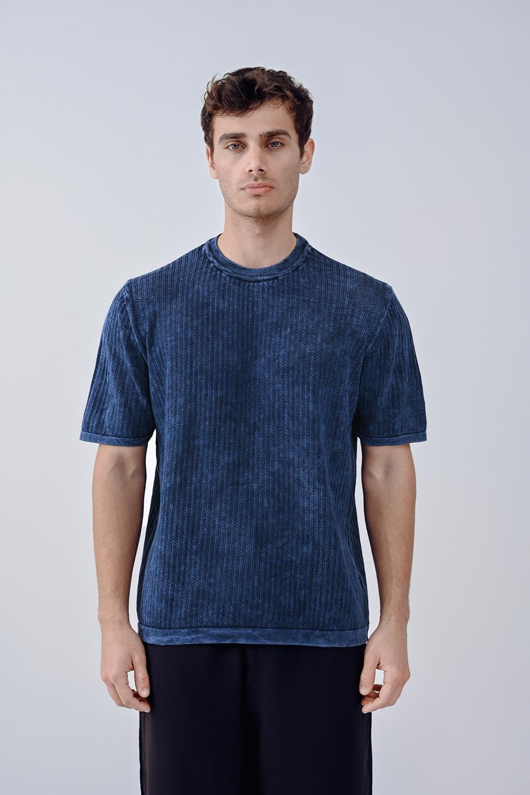 Triko Lacivert Tişört