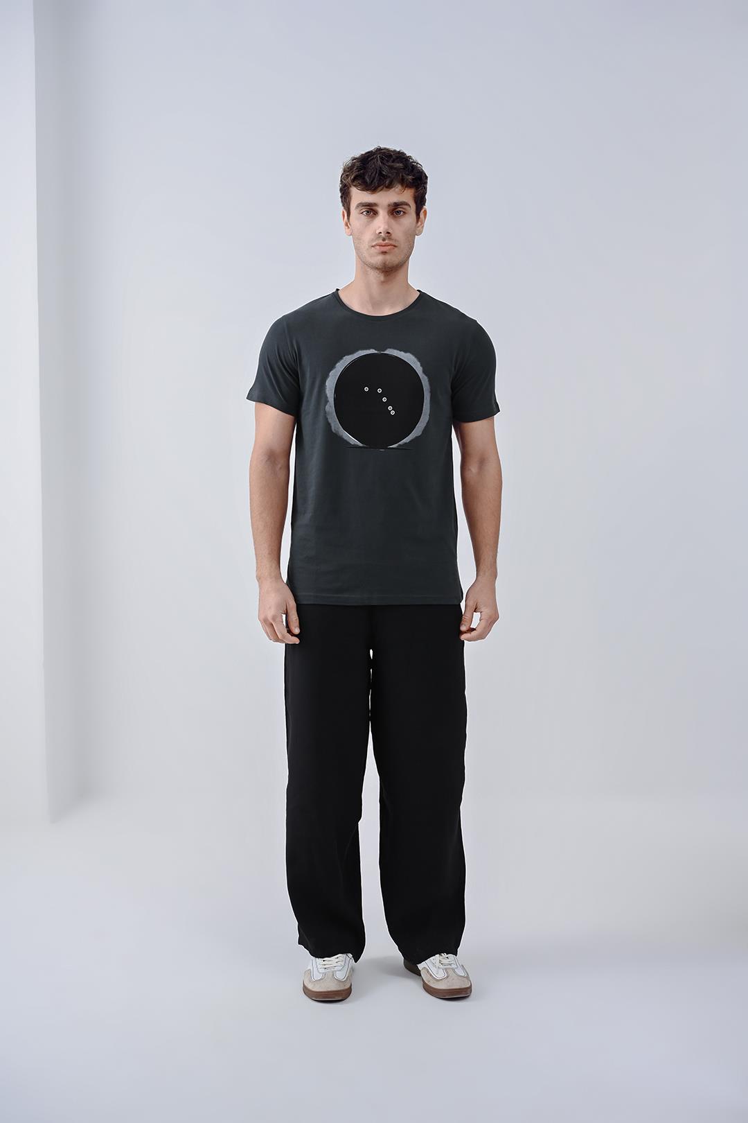 Dünya Tasarım Pamuk Antrasit T-shirt