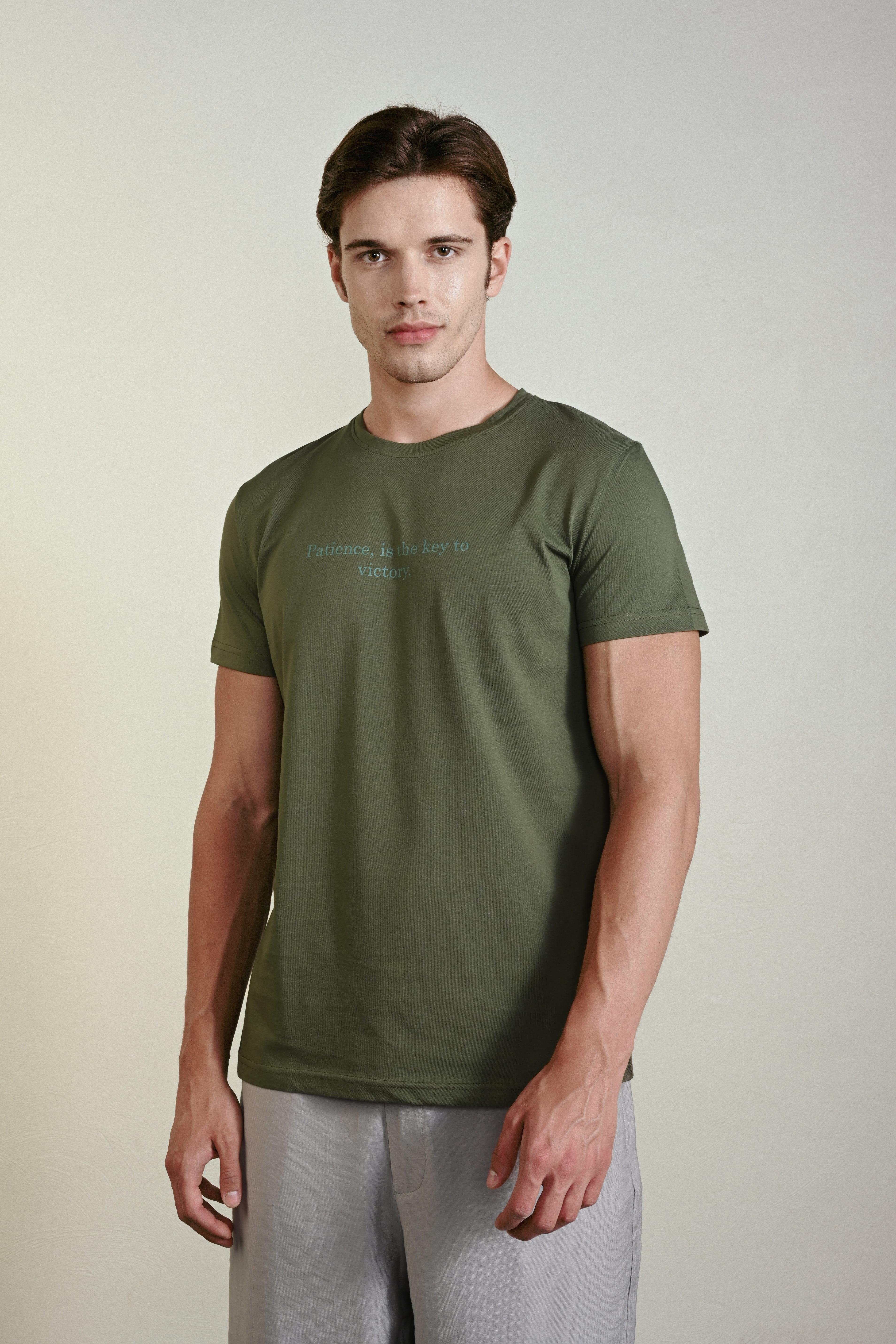 Sabır Model Haki Tişört 24