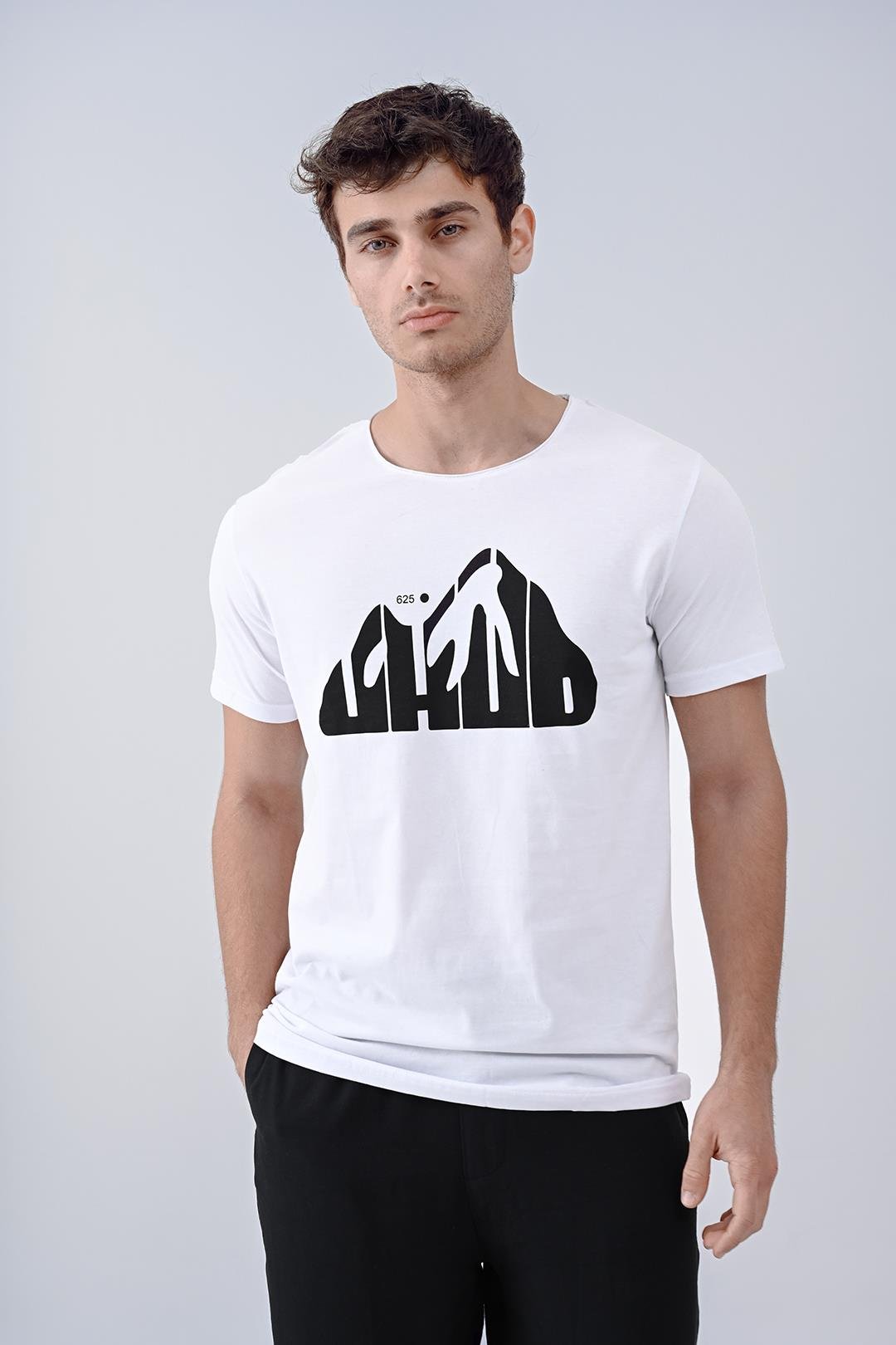 Uhud Tasarım Beyaz Pamuk T-shirt
