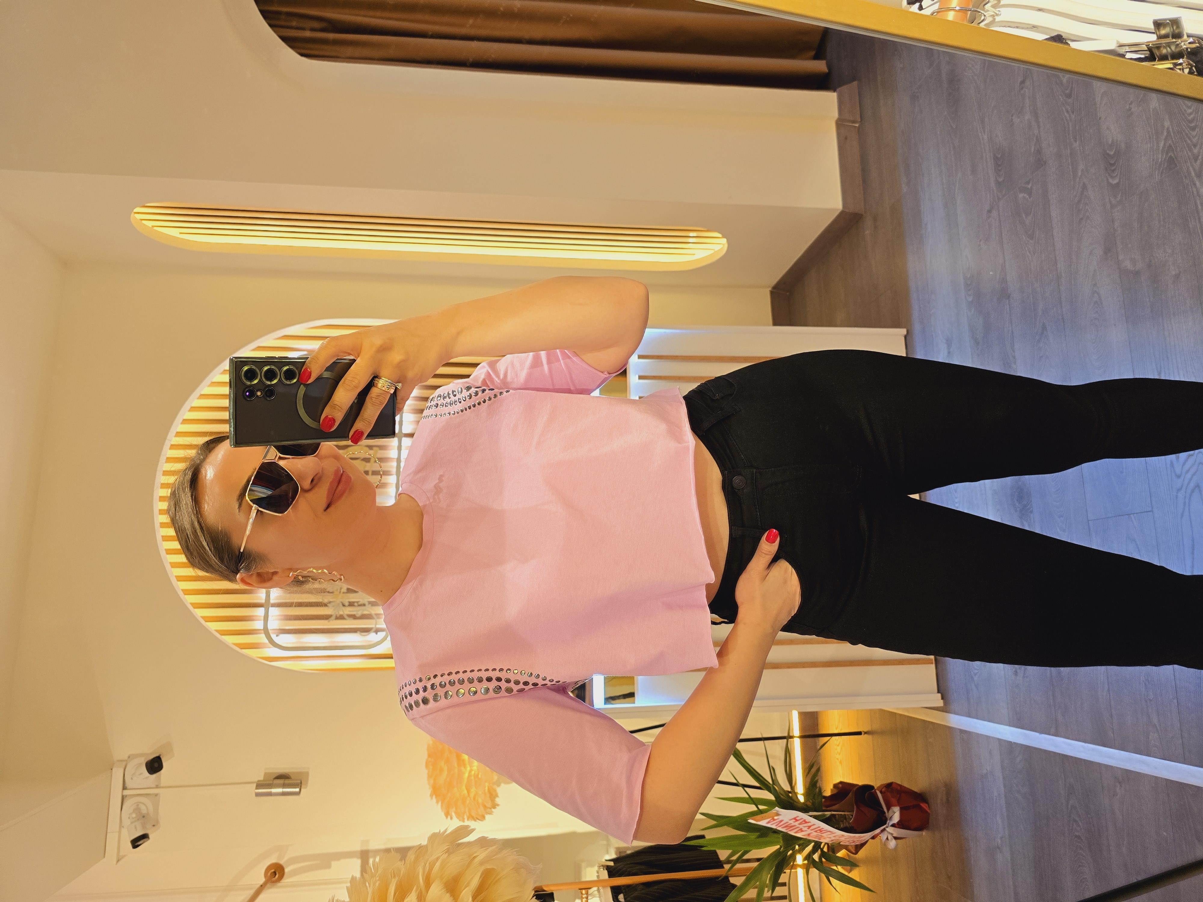 VATKALI ZIMBALI PEMBE TSHİRT
