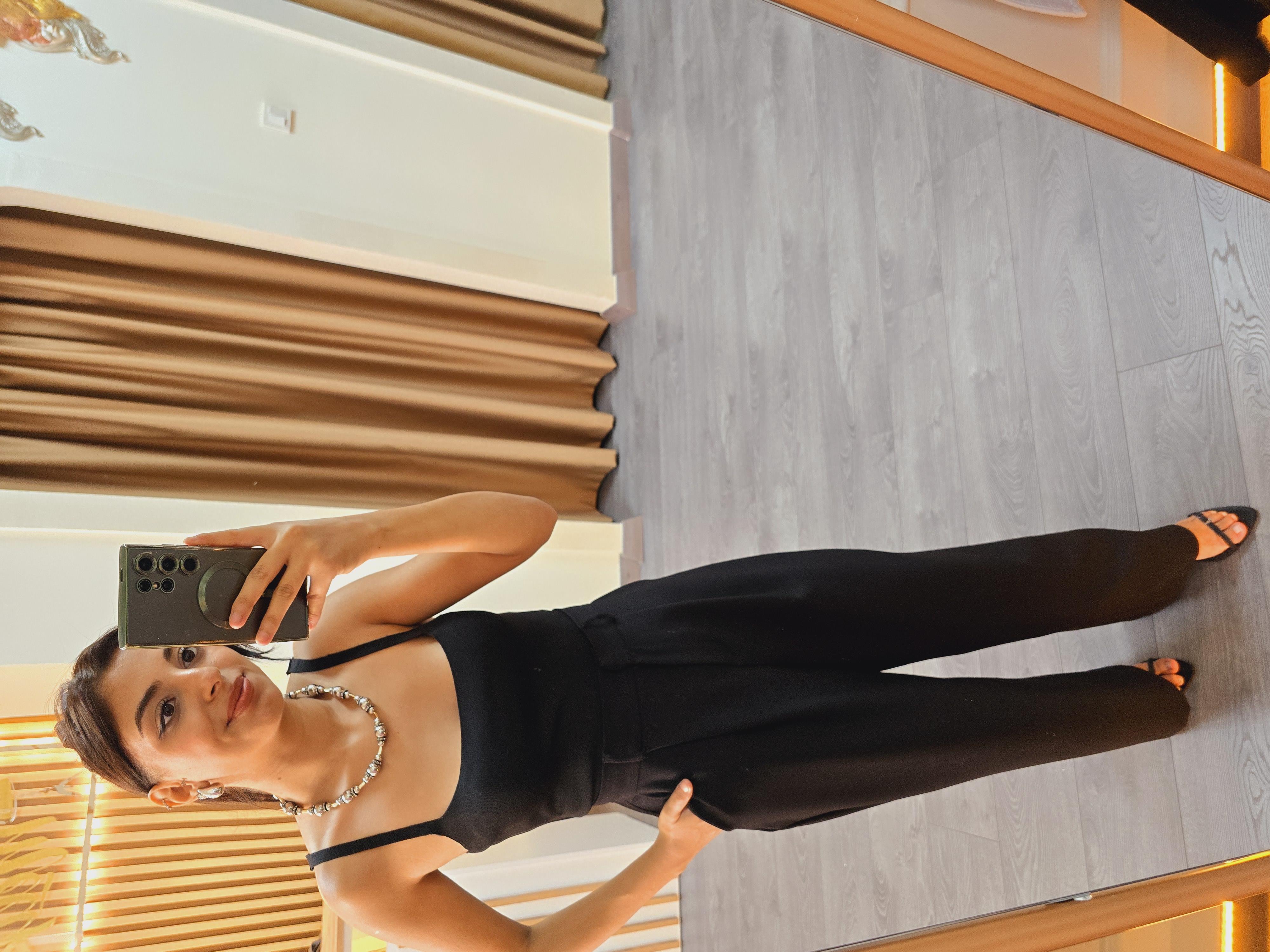 ZARA MODEL SİYAH PALLAZO PANTOLON