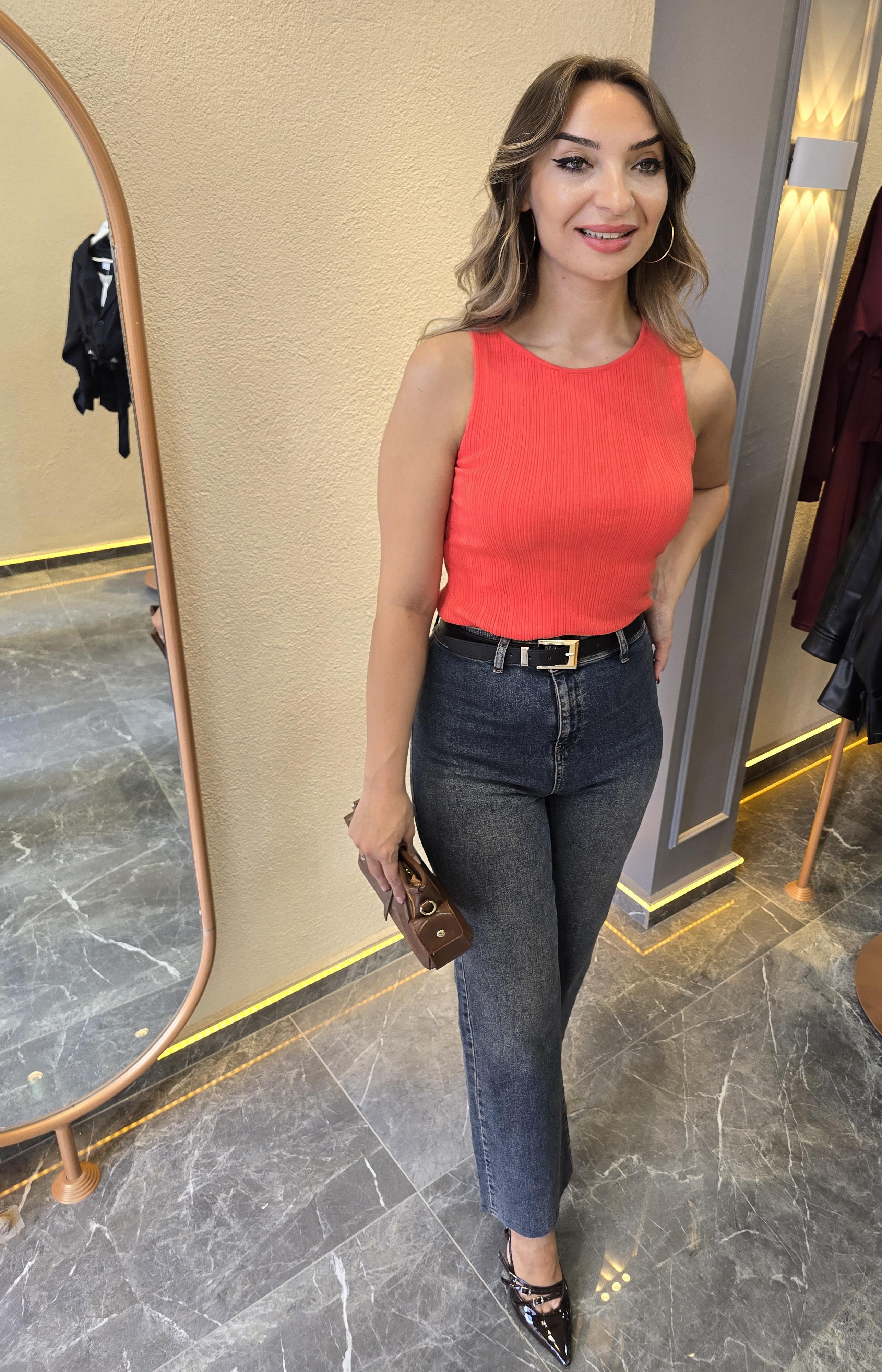 FULL LİKRA KEMERLİ YÜKSEK BEL JEAN