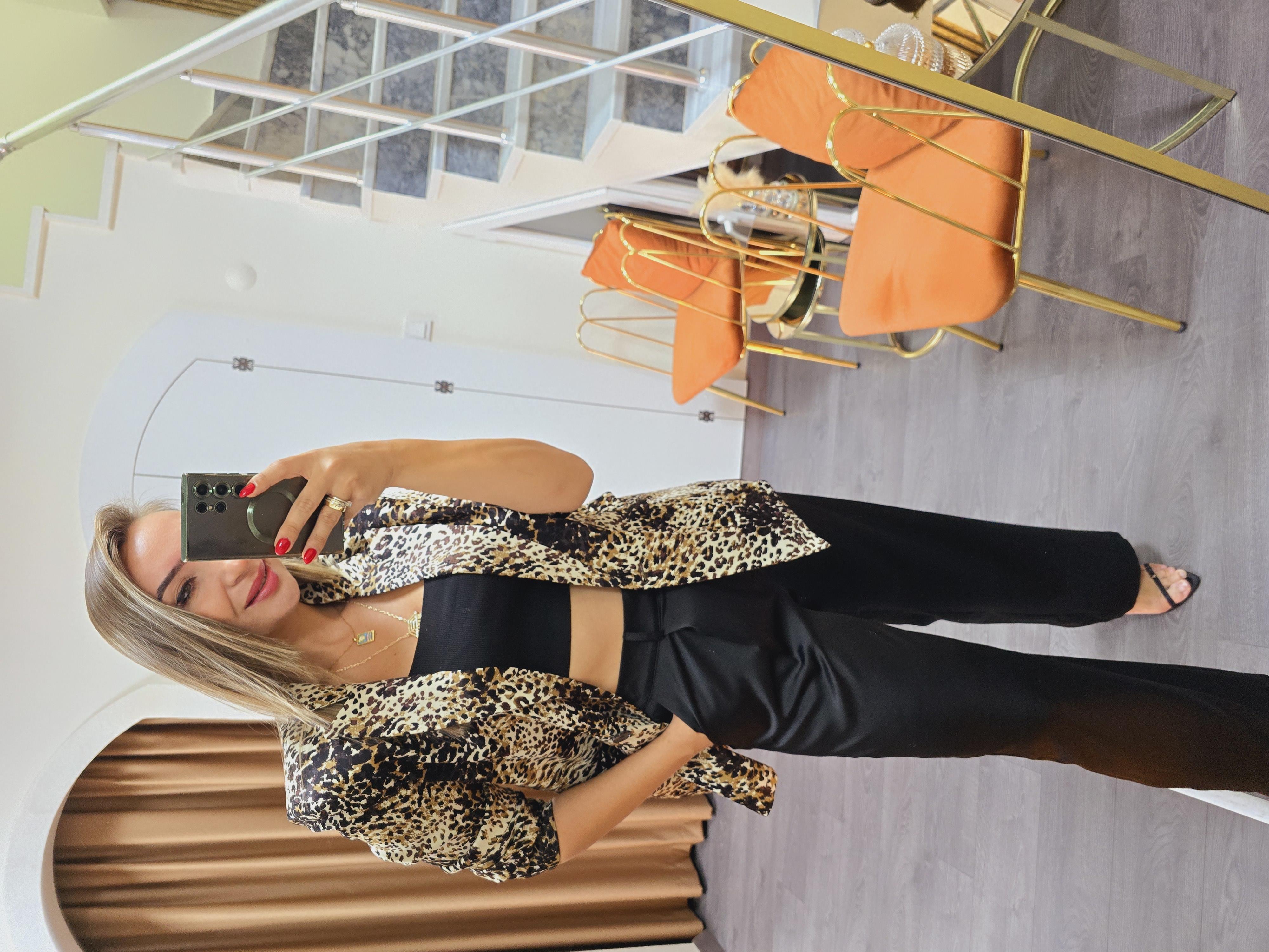 LEOPAR BLAZER CEKET