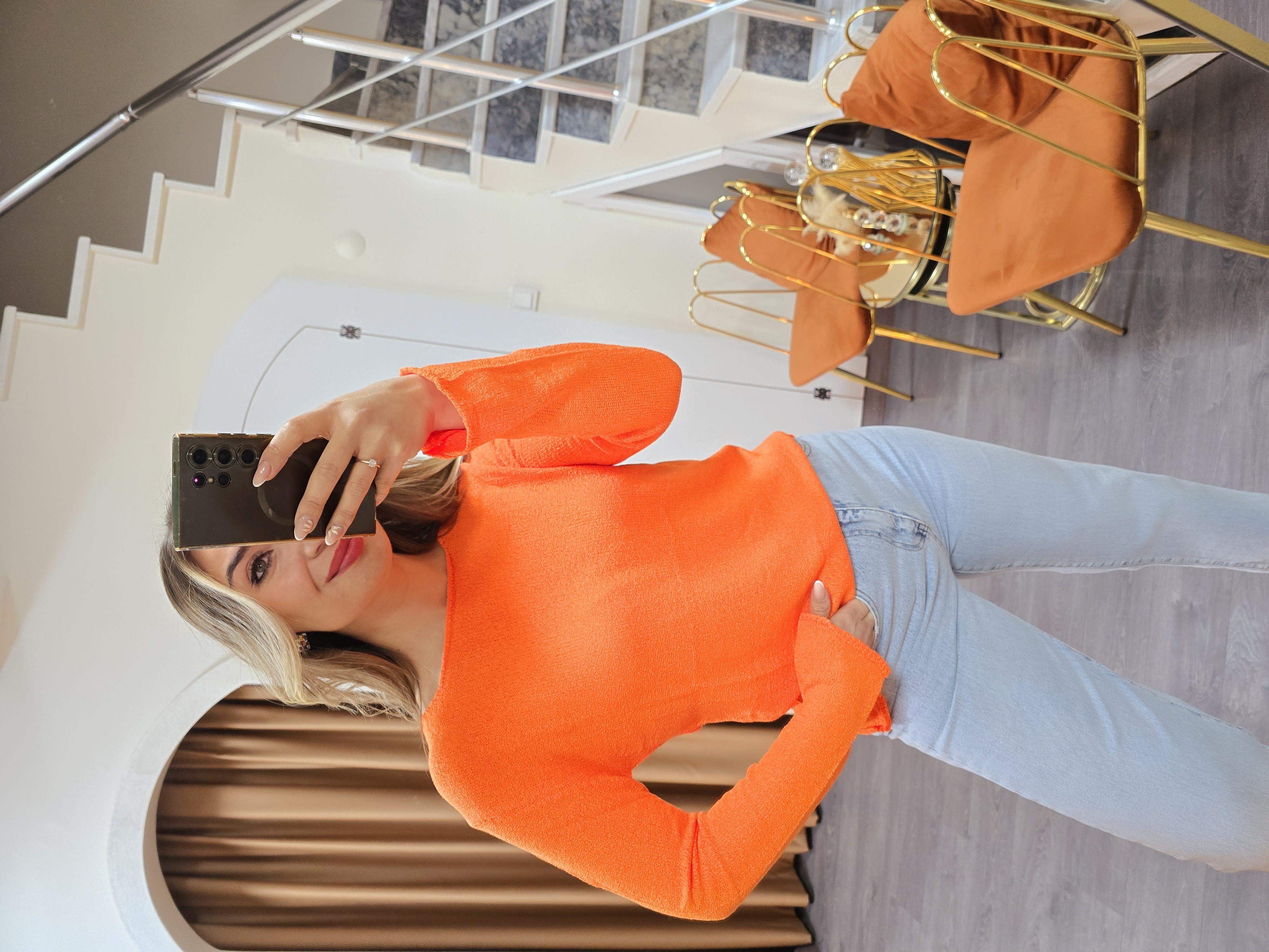 ORANJ İNCE TRİKO MEVSİMLİK 