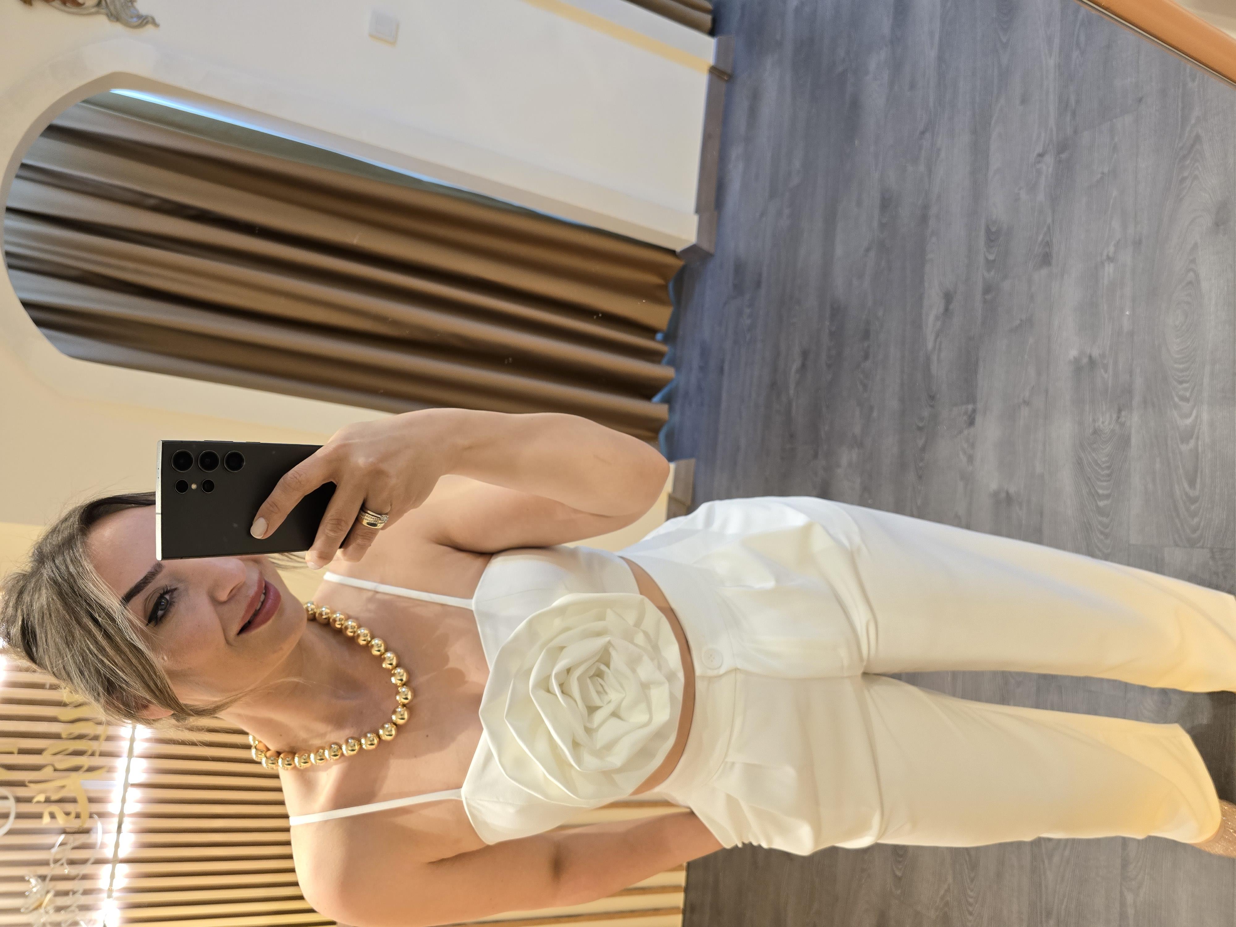 ZARA MODEL DÜĞMELİ ARKA İKİ CEP DATAYLI PALLAZO PANTOLON