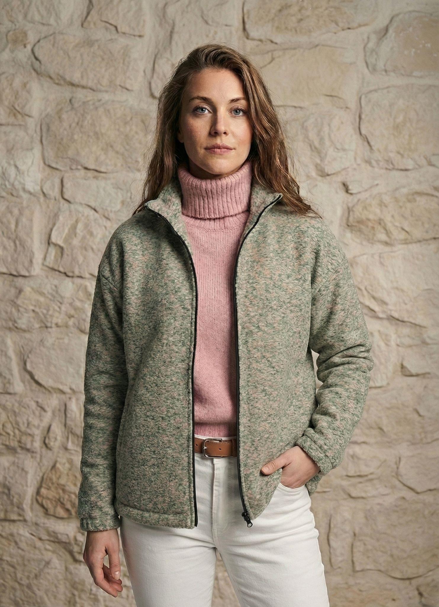 Bomber Mont Desenli-Yeşil Pembe