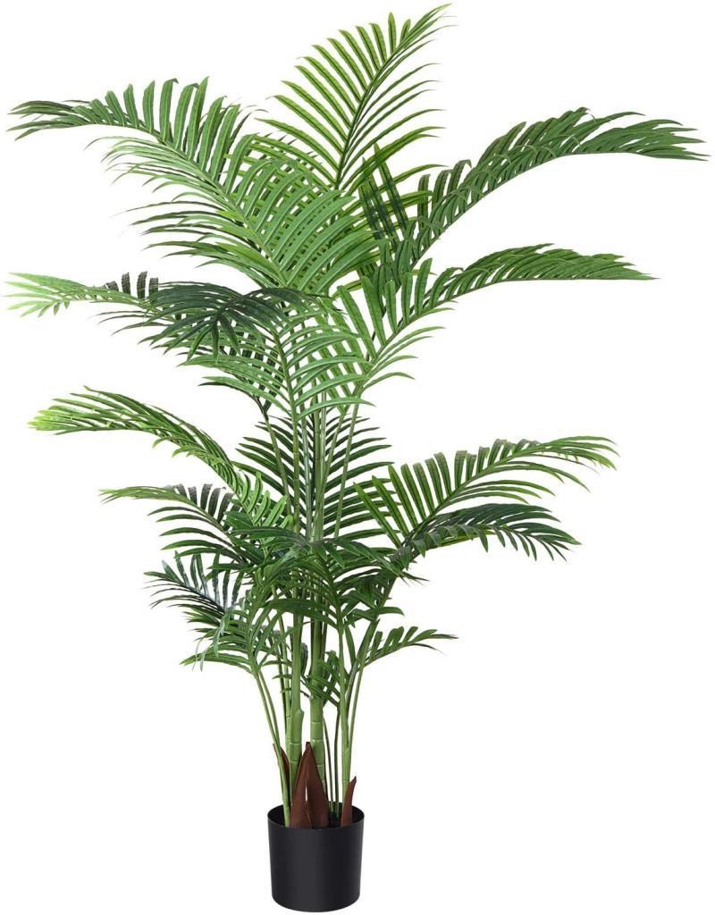 Yapay Ağaç Areka Ağacı Palmiye Ağacı Salon Bitkisi 195cm 21Yaprak