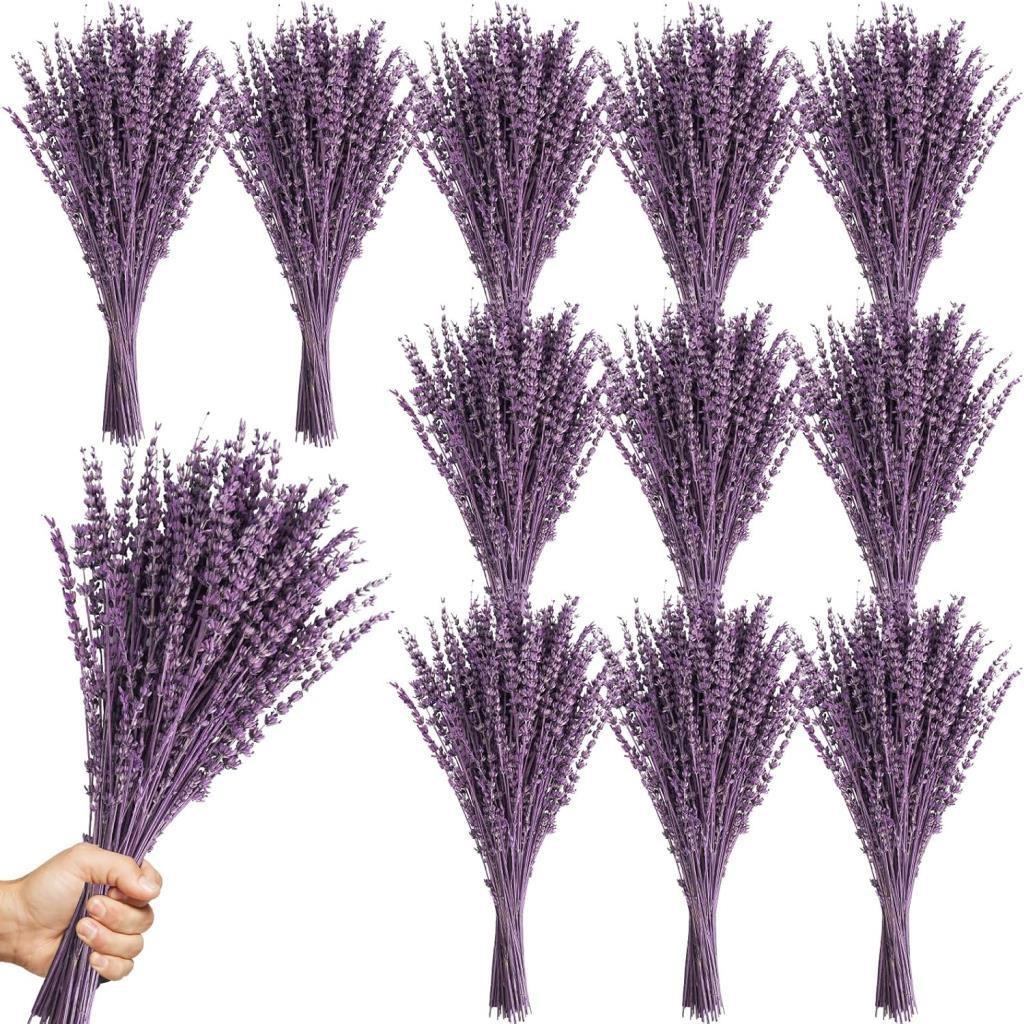 12Li Set Toptan Kuru Lavanta Çiçeği MOR Şoklanmış Stabilize Bozulmaz İthal Dökülmez Yoğun Kokulu