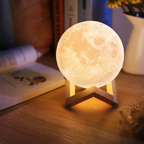 3D Ay Lamba Gece Lambası Moonlıght 15 cm *STAND HEDİYELİ*