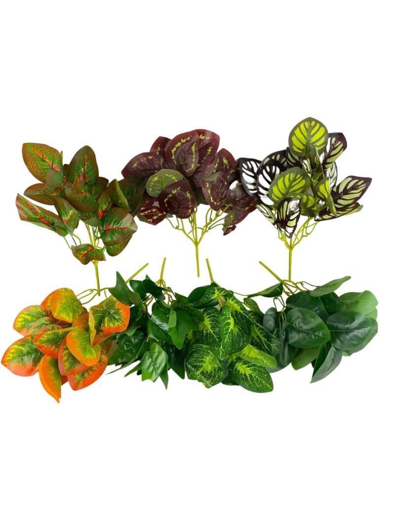 7li Set Yapay Çiçek Yeşillik Dik Duvar Uygulama Çiçeği 5Dal 30*20cm