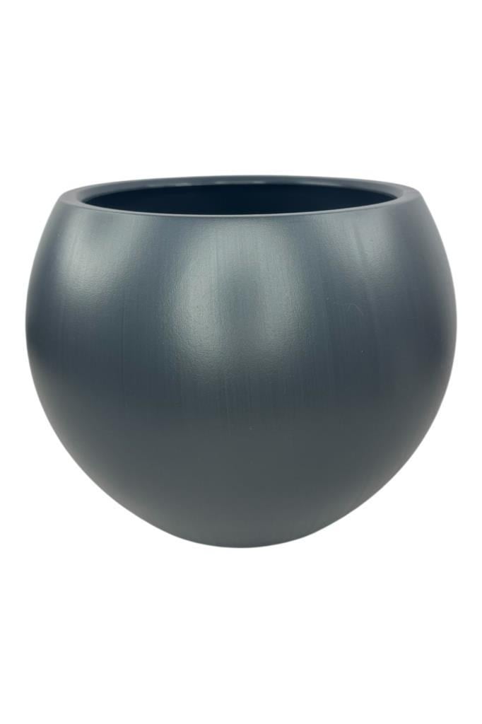 Küre Yuvarlak Top Vazo Dekoratif Saksı ANTRASİT 38*30cm