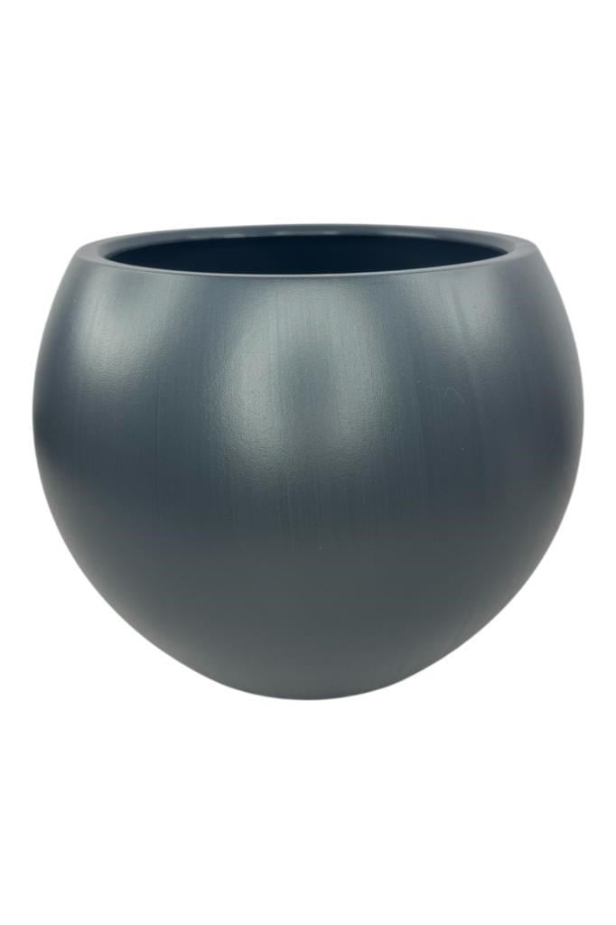 Küre Yuvarlak Top Vazo Dekoratif Saksı ANTRASİT 38*30cm