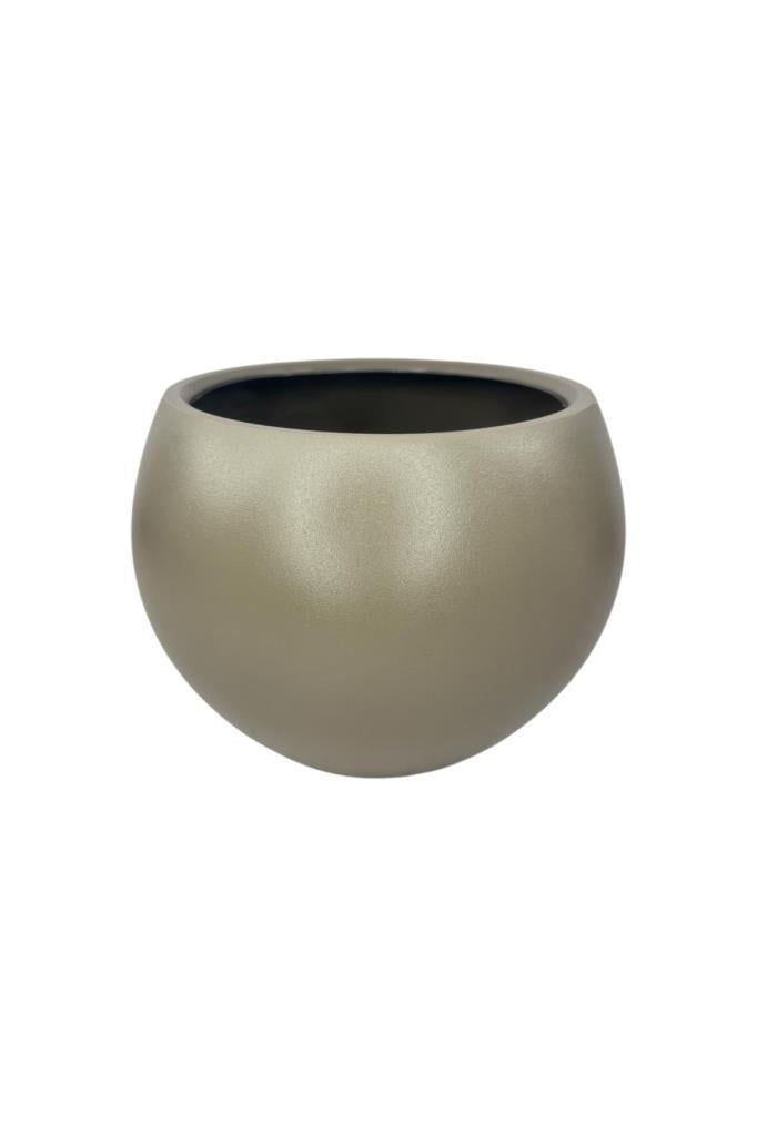 Küre Yuvarlak Top Vazo Dekoratif Saksı MOKKA 25*20cm