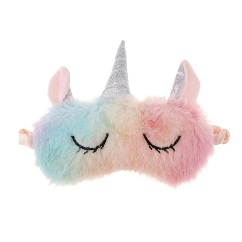 Peluş Unikorn Uyku Göz Bandı Unicorn sleep Eye Covers Hediye