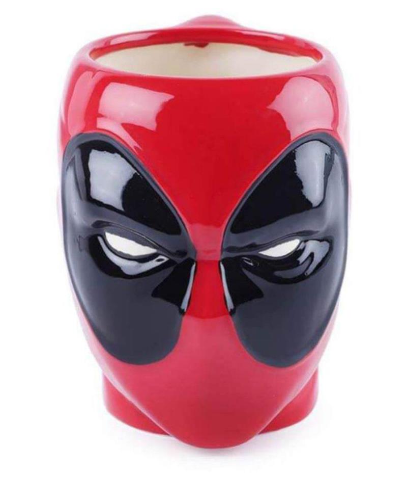 Süper Kahraman Deadpool Kupa 3D Marvel Avengers Su Bardağı Kahve Süt Çay