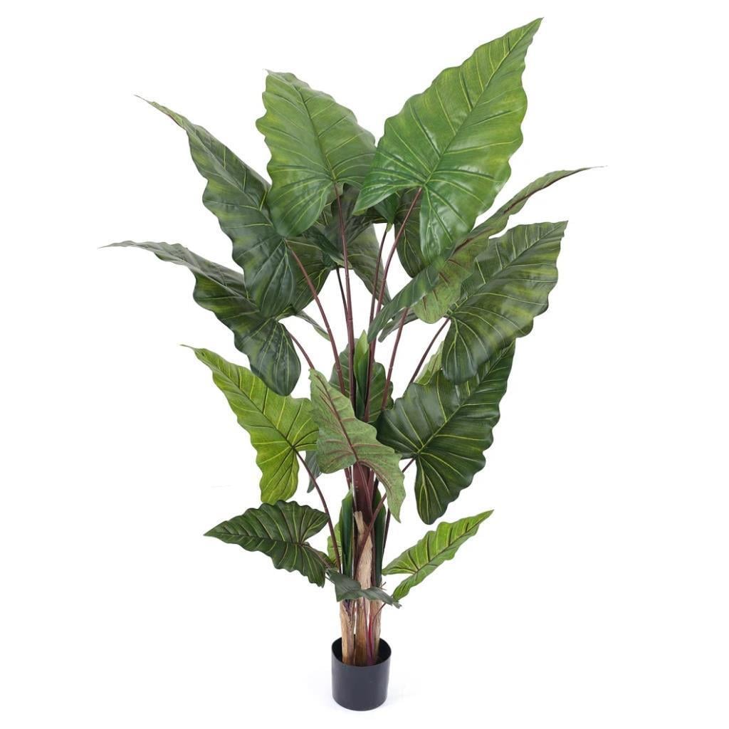Yapay Ağaç Dev Fil Kulağı Taro Ağacı 150 cm 20 yaprak