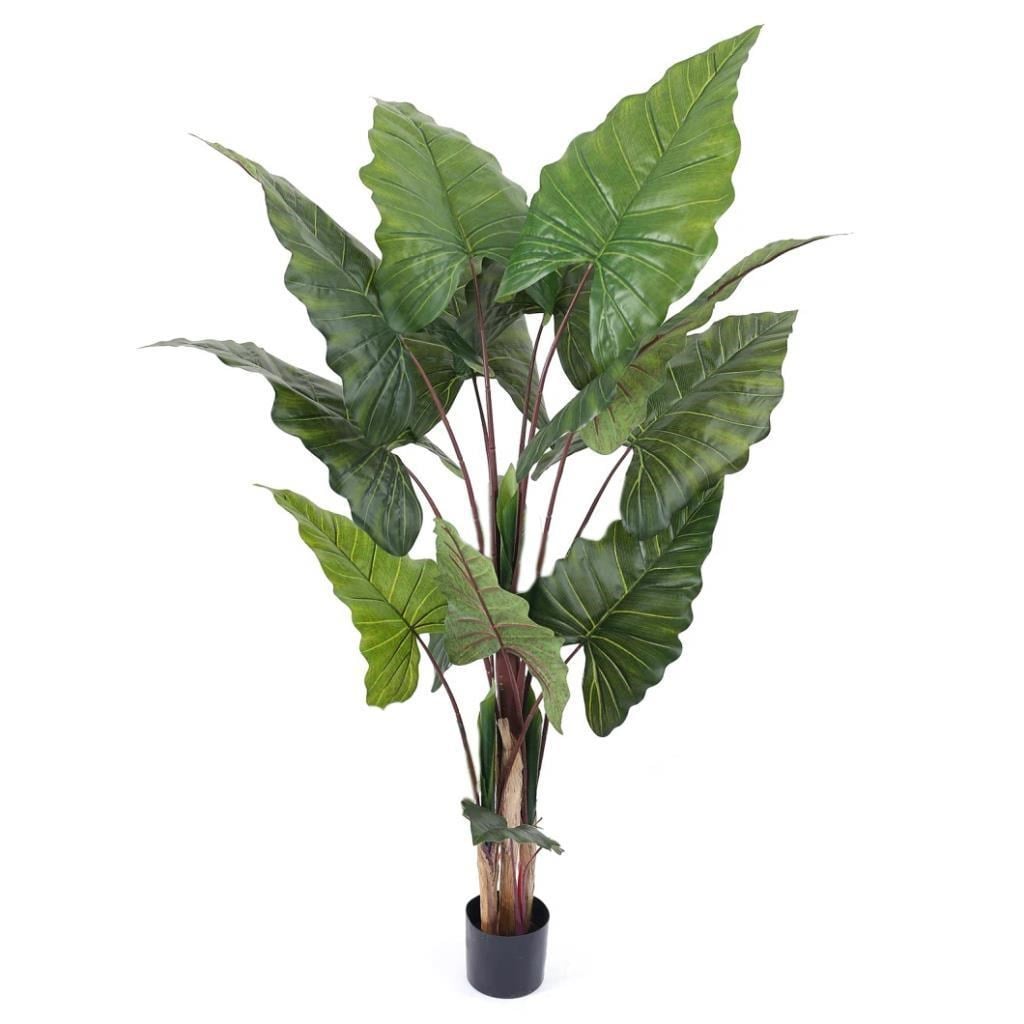 Yapay Ağaç Dev Fil Kulağı Taro Ağacı 170 cm 11 yaprak