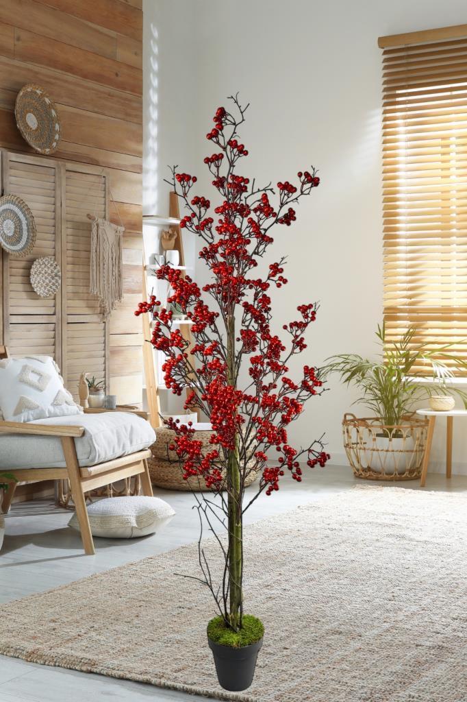 Yapay Ağaç Kokina Ağacı 150CM Doğal Görünümlü 7dallı  