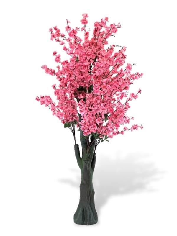 Yapay Ağaç Pembe Japon Kiraz Çiçeği Hazır Gövdeli Bahardalı Ağacı 170 cm Sakura Çiçeği