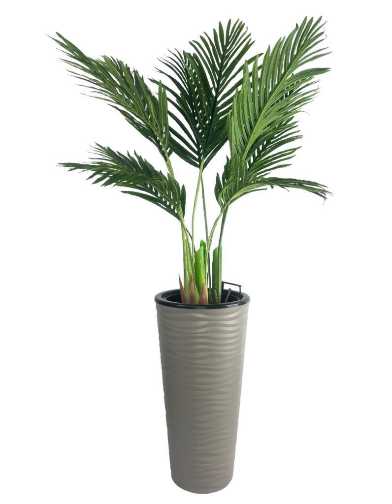 Yapay Areka Palmiye Ağacı Dore Kumsal Vazoda Yapay Ağaç 150cm 10 Yaprak