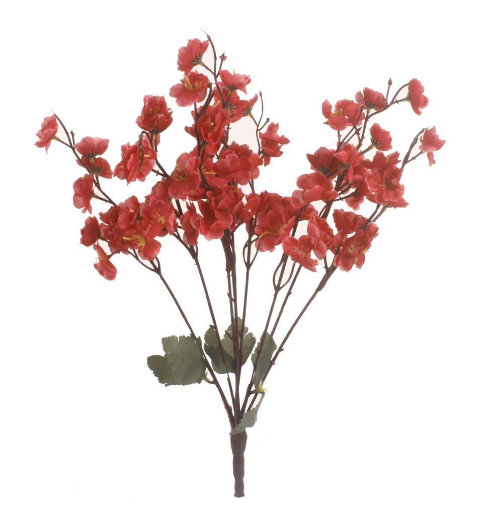 Yapay Çiçek Bahardalı Japon Kiraz Çiçeği 9 Dallı 40cm Fuşya
