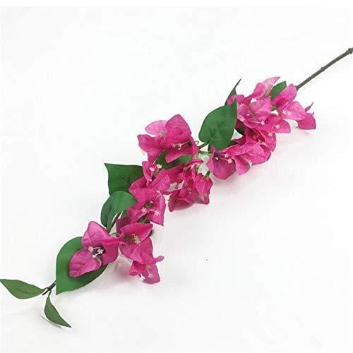 Yapay Çiçek Begonvil Çiçeği Fuşya 80cm Tek Dal Bodrum Çiçeği  Sarkan Çiçek