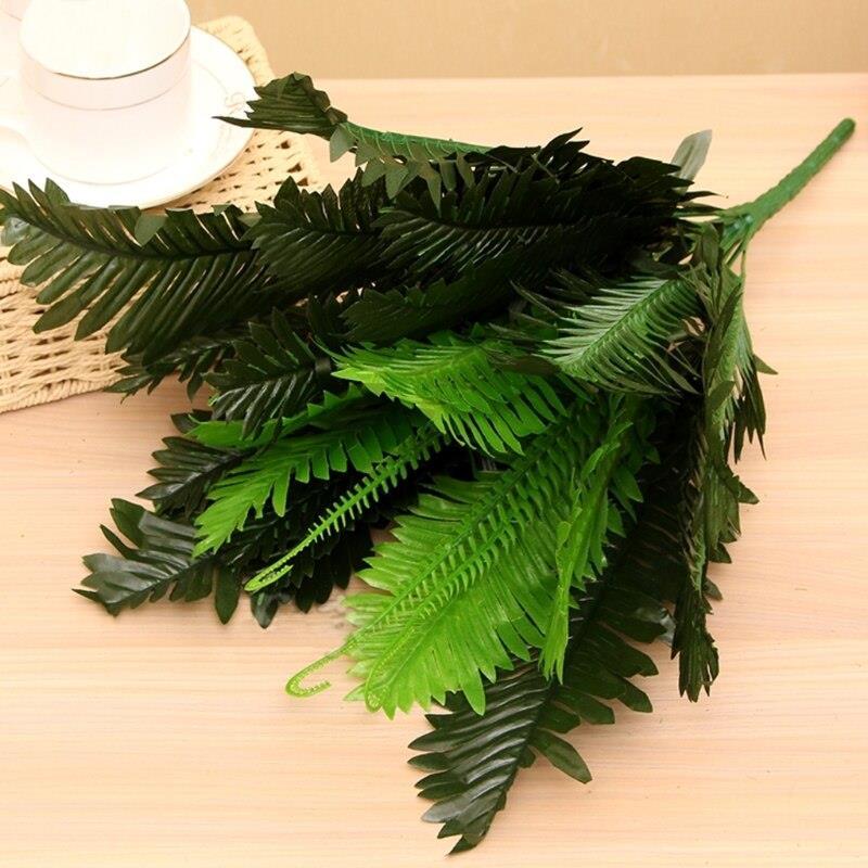 Yapay Çiçek Cycas Aşk Merdiveni Eğrelti Otu Sıkas Bitkisi 18 Yaprak 40*50 cm Yapay Bitki