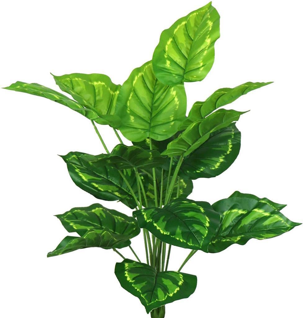 Yapay Çiçek Demet Tropik Diffenbahya 18 Dal 70 cm Salon Çiçeği Yapay Bitki