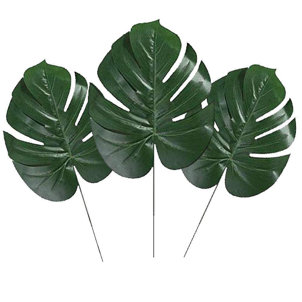 Yapay Çiçek Deve Tabanı Yaprağı 3 ADET Yapay Monstera Yaprağı
