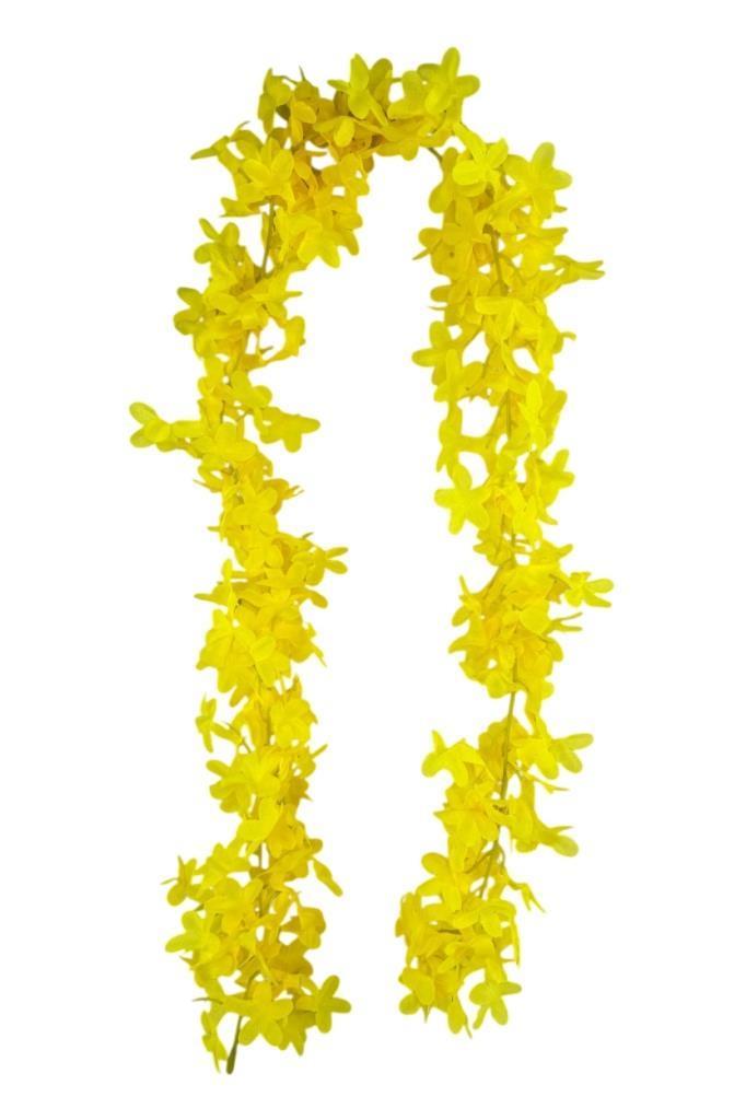 Yapay Çiçek Dolanan Sarkan Ortanca Çiçekli 100 cm SARI