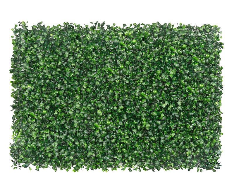 Yapay Çiçek Duvar Kaplama Panel Şimşir Tabaka 40x60 cm Yeşil Dik Duvar Uygulama
