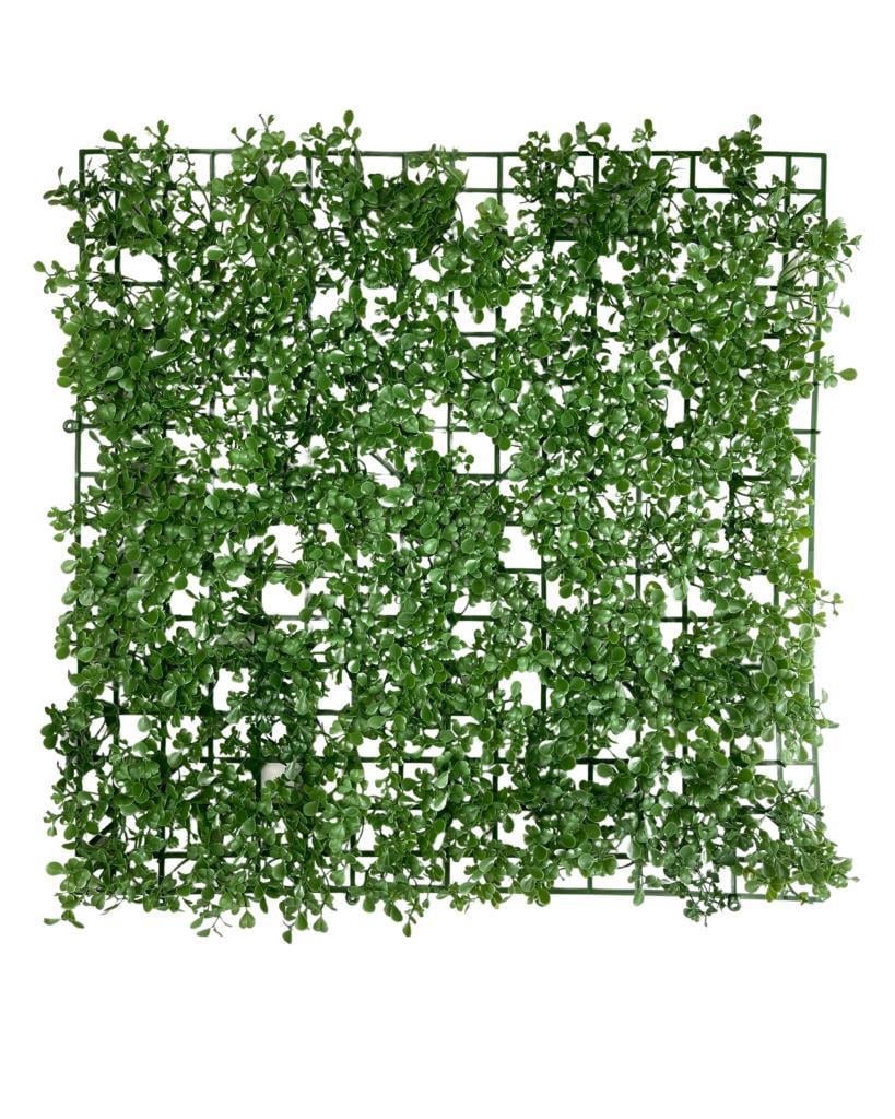 Yapay Çiçek Duvar Kaplama Panel Şimşir Tabaka 50*50cm Dik Duvar Uygulama